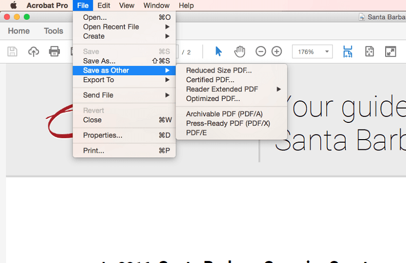 Save PDF As the Compressed File