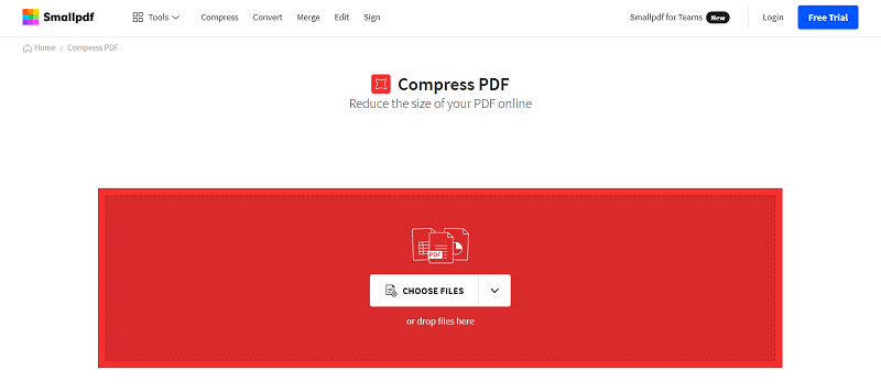 Smallpdf PDF komprimieren