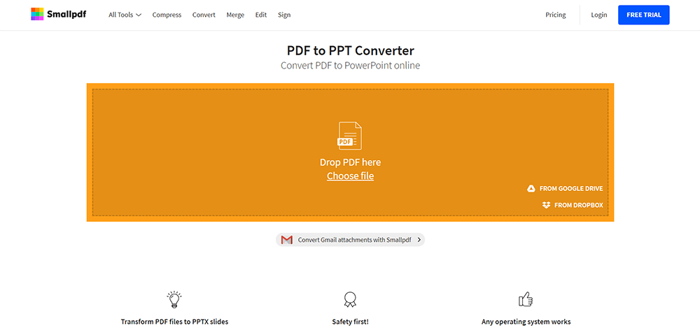 PDF Smallpdf para PPT