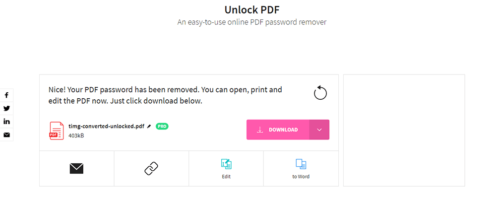 Smallpdf Unlock PDF Download