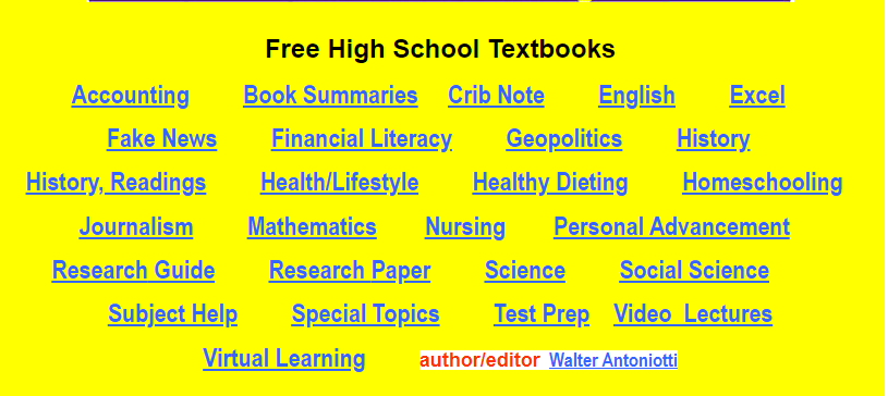 Textbooksfree Free High School Textbooks