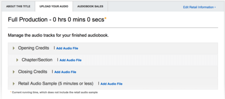 Upload Audiobook to ACX