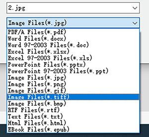 PDFelement Chọn định dạng đầu ra