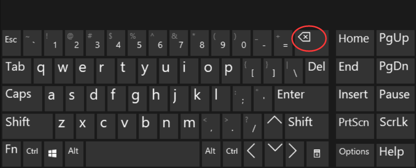 Kata Backspace