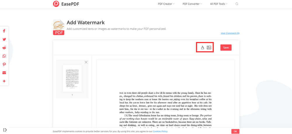 Add Watermark to PDF