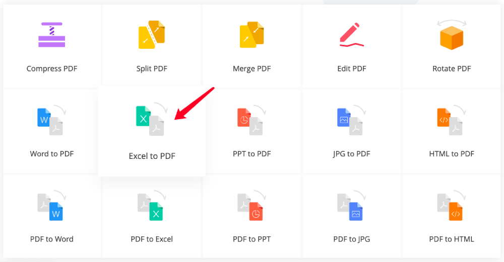 EasePDF Excel a PDF Converter