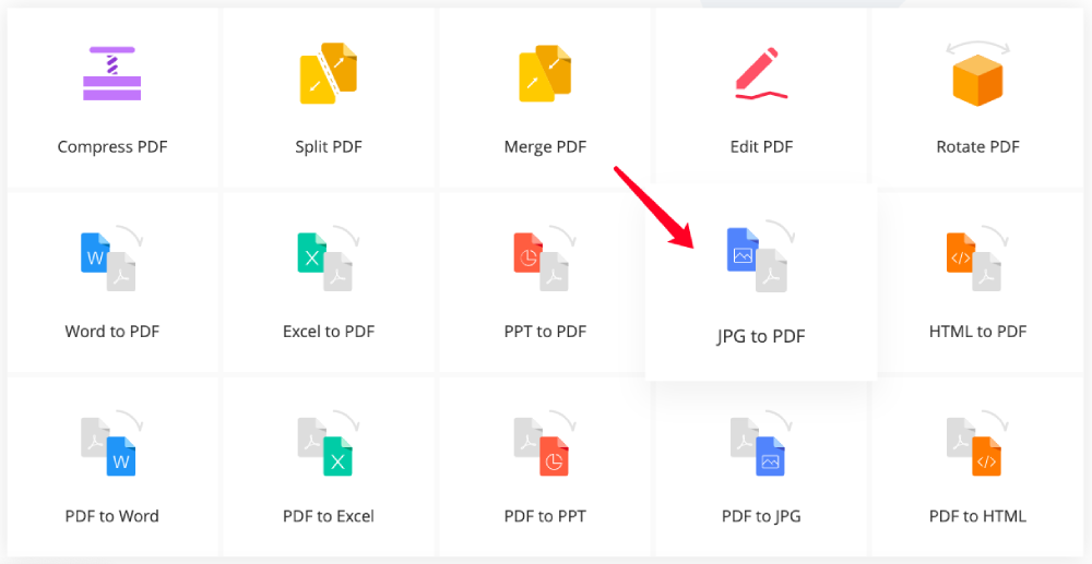 หน้าแรกของ JPG เป็น PDF