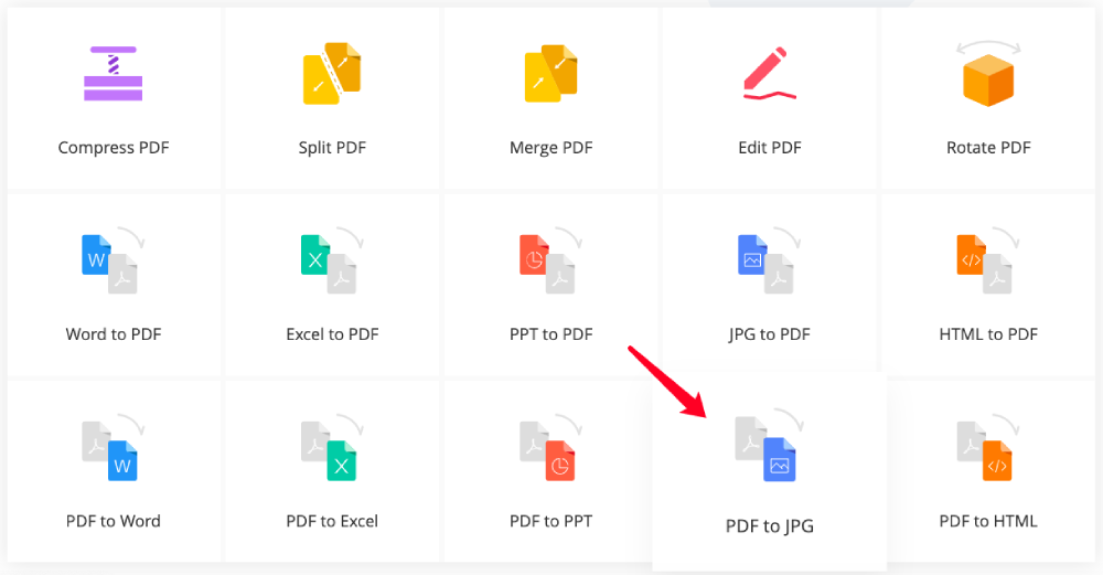 Convertir PDF a JPG