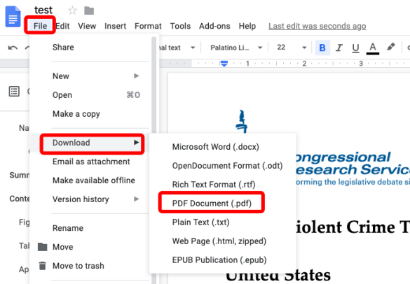 Λήψη Google Docs ως PDF