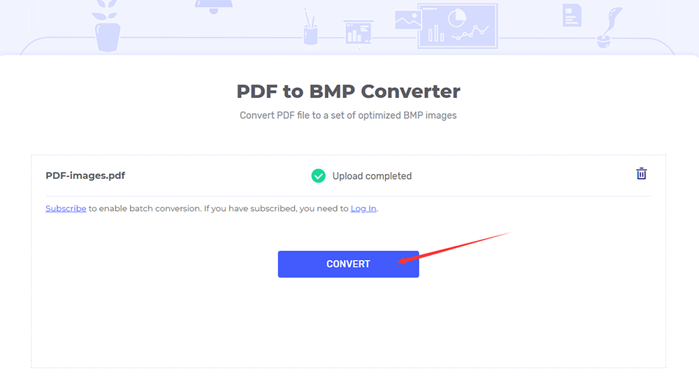 Hipdf PDF เป็น BMP แปลง