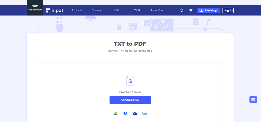 Hipdf TXT to PDF