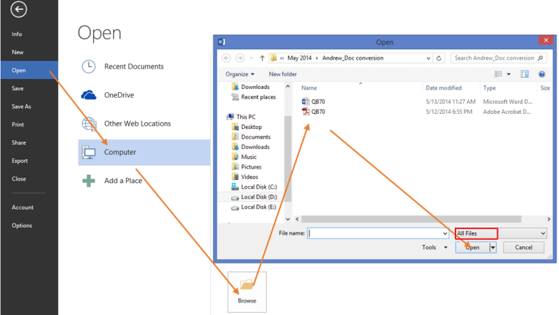 Microsoft 2016 Mở PDF