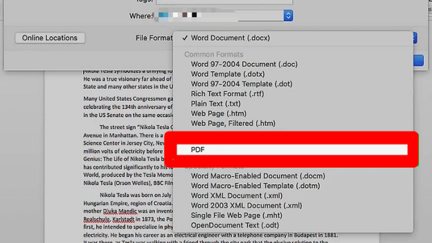 Word to PDF Office Mac Simpan Sebagai PDF