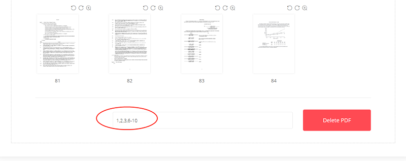  EasePDF Delete PDF Enter Pages to Delete