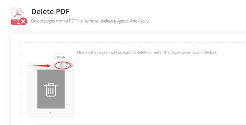 EasePDF Delete PDF Rotate Page